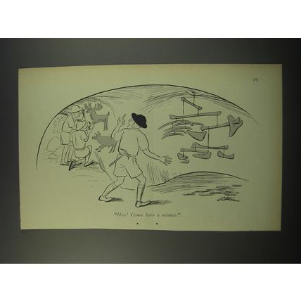 1956 Cartoon by Alain (Daniel Brustlein) - Hey! Come here a minute