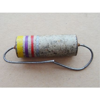 4.7KΩ Carbon Ceramic Erie 5 Watt Resistors x5. New Old Stock. For Valve Amp