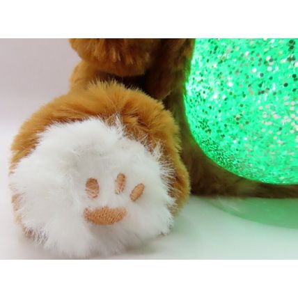 Brown Teddy RGB Colour Changing LED Glitter Light Tummy 22 CM Night Light Gift