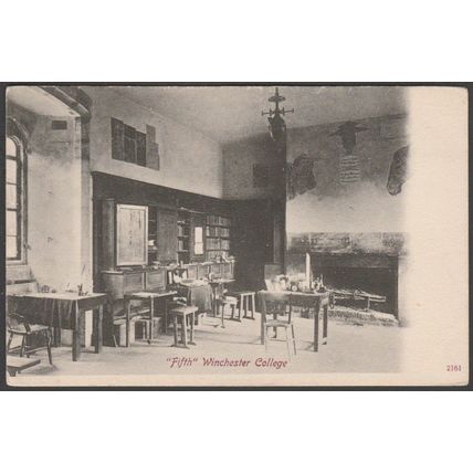 "Fifth", Winchester College, Hampshire, c.1905-10 - Hartmann Postcard