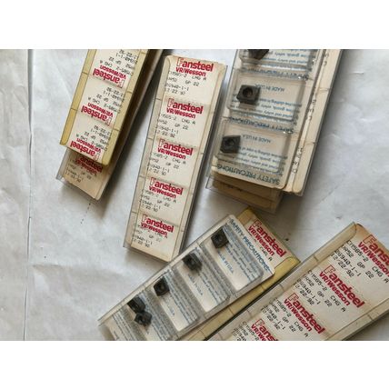 LOT 50 FANSTEEL VR/WESSON CM585-2 CHG A ,VR52,GP-22,26940-1-1 CARBIDE INSERTS,HC