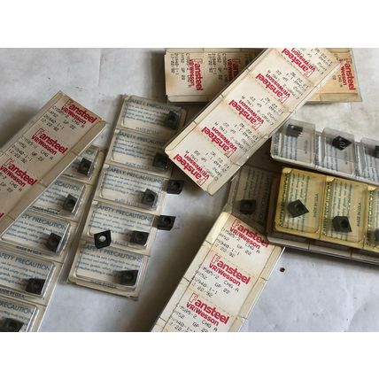 LOT 50 FANSTEEL VR/WESSON CM585-2 CHG A ,VR52,GP-22,26940-1-1 CARBIDE INSERTS,HC
