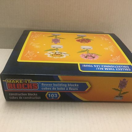 NEW Make It Blocks Pink Flower Building Blocks - 103 pieces