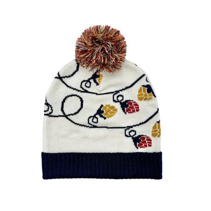 MILLER LITE HOLIDAY POM BEANIE-UNISEX-ONE SIZE FITS MOST-NEW-FAST SHIPPING