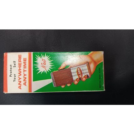 New Vintage 1950's 1960's Handheld Personal Alarm With Light Women Protector