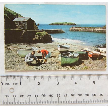 1967 postcard Mullion Harbour, Cornwall
