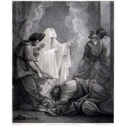WITCH OF ENDOR 1797 William Bromley - John Opie ANTIQUE ETCHING