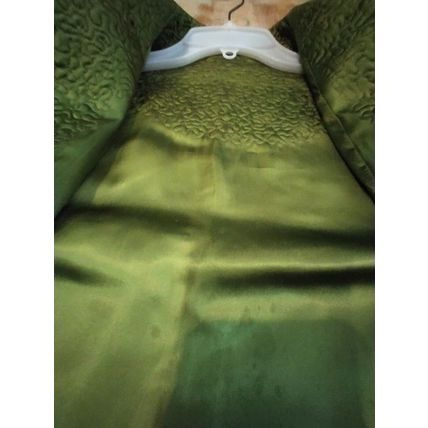 Wms Embroidered Aqua Floral Oriental Kimono Robe Gown Sm/Med Heavy Quality Flaw