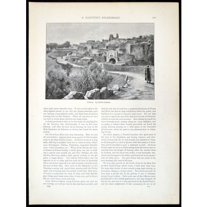 BETHANY 1893 Herbert Gustave Schmalz - Jerusalem PRINT