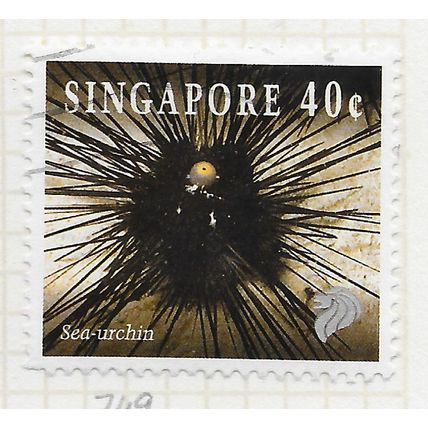 SINGAPORE 1994 LIFE IN CORAL REEF SEA URCHIN 40c USED