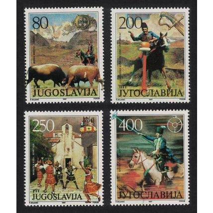Yugoslavia Museum Exhibits Folk Games 4v 1987 MNH SG#2424-2427