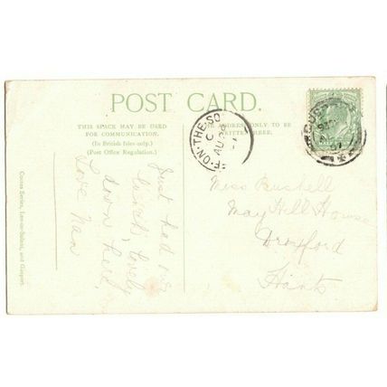 Postcard Manor Farm Lee-on-Solent Postmarks GOSPORT & LEE ON SOLENT 1907
