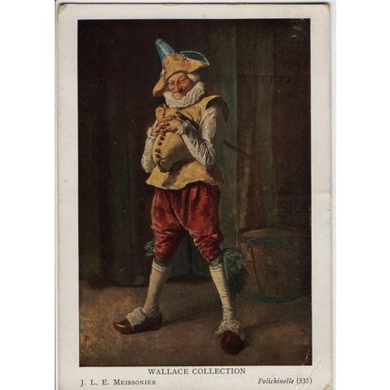 Meissonier Wallace Collection Polichinelle No 337 + 1942 LONDON Machine Postmark