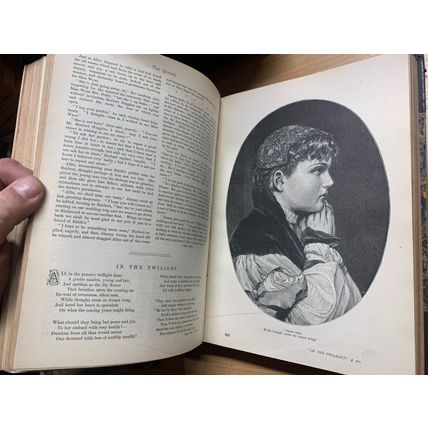 RARE* 1884 "THE QUIVER MAGAZINE" VOL 19 BOUND ISSUES 1.5kg ANTIQUE BOOK (P8)