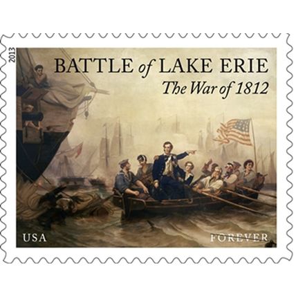The War of 1812 Battle of Lake Erie Sheet of 20 Current Rate Stamps Scott 4805