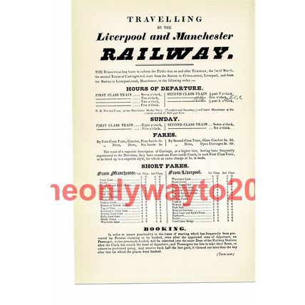 Liverpool & Manchester Railway (1), Book Illustration (Print), 1934