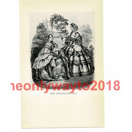 Crinoline 1855, Book Illustration (Print), 1934