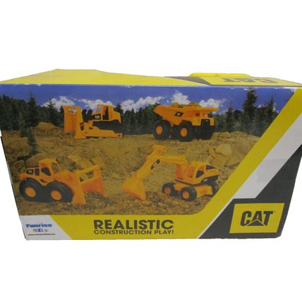 Funrise Caterpillar Cat Plastic Yellow Realistic 10" x 6" Dump Truck