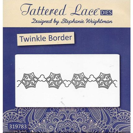 Tattered Lace. Twinkle Border Die. Die Cutting Cardmaking Scrapbooking Crafts