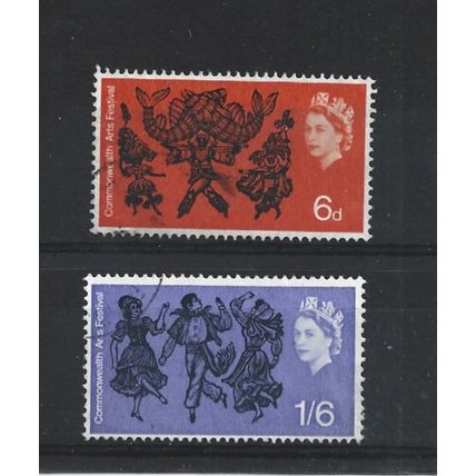 GB.Commonwealth Arts Festival set of 2.Fine Used.Jul25