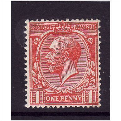 GREAT BRITAIN 1912 1d BRIGHT SCARLET SG357 M MINT #1