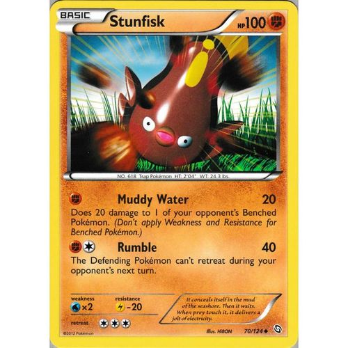 Pokemon B&W Dragons Exalted - #70/124 - Stunfisk
