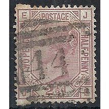 1878 SG141 2 1/2d Rosy-Mauve Plate 10 Wmk Good/Fine Used Check Letters "JE".