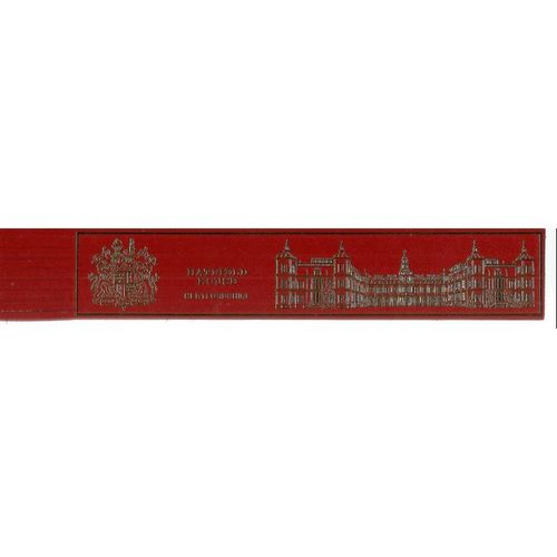 HATFIELD HOUSE, Hertfordshire Leather Bookmark.. =