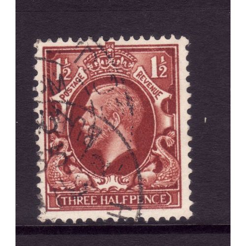 GREAT BRITAIN 1934 GEORGE V SG441 1 1/2d RED BROWN FINE USED #3