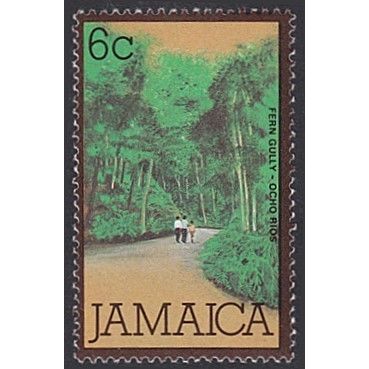 Jamaica QEII 1979 6c Fern Gully Ocho Rios Unmounted Mint NHM SG 465 Sc 469 stamp