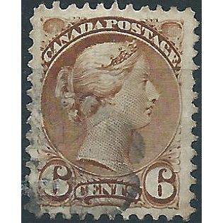 Canada 1890 SG107 6c Deep Chestnut Fine Used .. ..