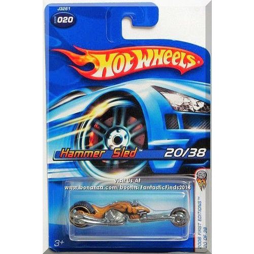 Hot Wheels - Hammer Sled: 2006 First Editions #20/38 - Collector #020 *Gold*