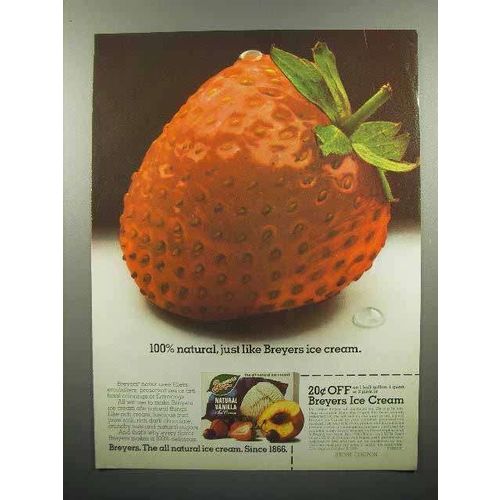 1978 Breyers Ice Cream Ad - 100% Natural