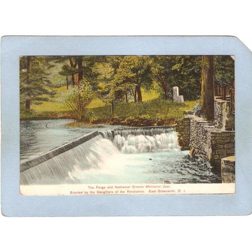 Rhode Island East Greenwich The Forge & Nathaniel Greene Memorial Seat~354