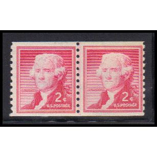 1055 2c Thomas Jefferson Barely Clears MNH CLP KA9428