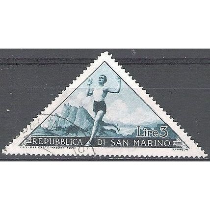 San Marino 1953 Michel 495 O Cote (2006) 0.20 Euro Course à pied Cachet rond