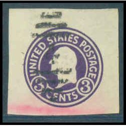 Used U437 2c George Washington Fine Cut Square WA3015