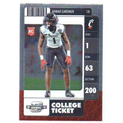 COLLEGE TICKET CHROME AHMAD GARDNER ROOKIE