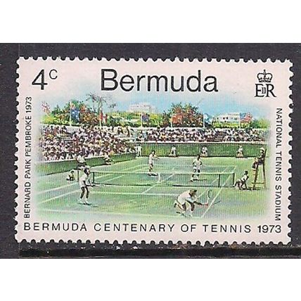 Bermuda 1973 QE2 4cents Tennis SG 299 MNH ( B790 )
