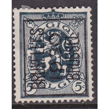 Belgium 1930 Lion 5c BRUSSELS PRECANCEL Mint No Gum VGC