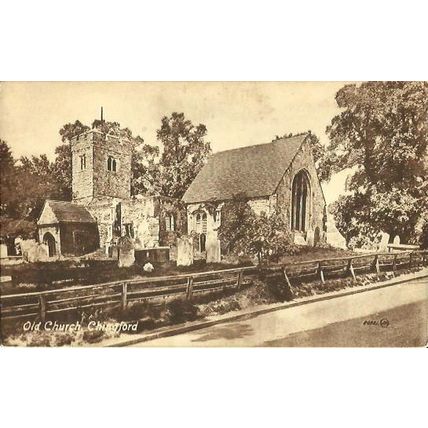 Essex CHINGFORD Old Church Postcard (Valentine 80921)