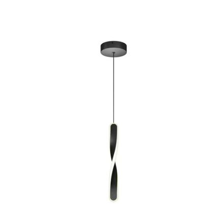 Artika Finley 13-Watt 1 Lt Black Modern 5 CCT Integrated LED Mini Pendant Light