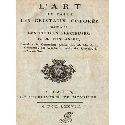L Art de Faire les Cristaux Colores Imitans les Pierres Precieuses by Pierre Eli
