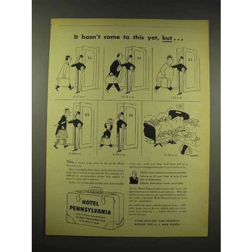 1944 Hotel Pennsylvania Ad - Hasn't Come to This