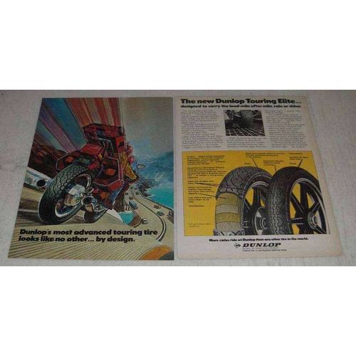 1982 Dunlop Touring Elite Motorcycle Tires Ad