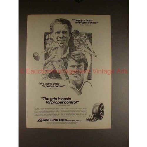 1980 Armstrong Tires Ad w/ Roger Staubach & Tom Watson!