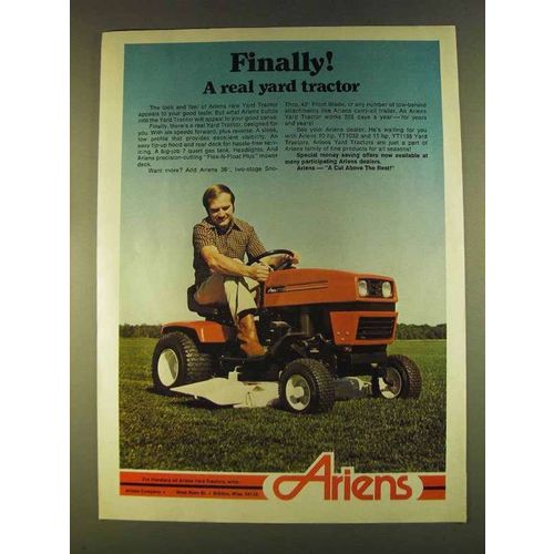 1980 Ariens Yard Tractor Ad - Finally!