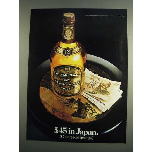 1984 Chivas Regal Scotch Ad - $45 in Japan