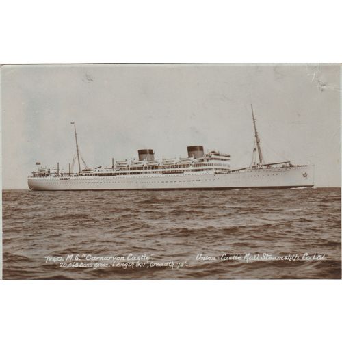 Union Castle Line M.S. Carnarvon Castle Postcard (S12436)