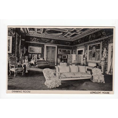 The Drawing Room Longleat House Postcard Wiltshire